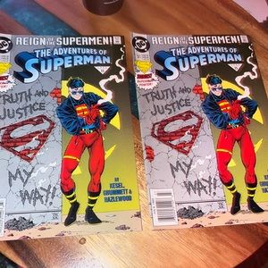 Vintage Adventures of Superman #501 DC COMICS 1993 w/ poster